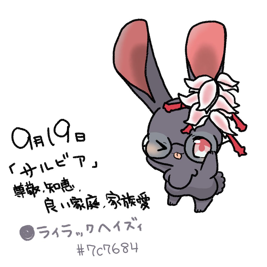黒兎と白兎 Ar Twitter 今日の誕生花はサルビア 諸説あり ラテン語の Salvus は フランスで Sauge となり イギリスで Sage に変化しました この Sage セージ は 英語 で賢人を意味する Sage と同じ語であり 花言葉の 尊敬 知恵 もこれに由来すると