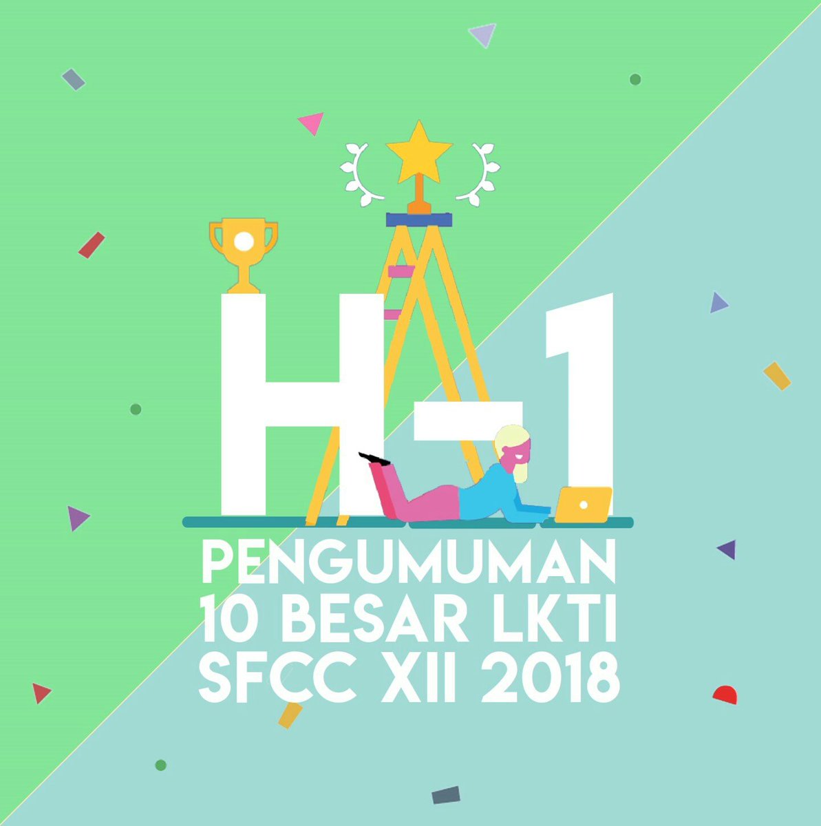 📣 ATTENTION FOOD FIGHTERS 📣

1 hari lagi kami akan mengumumkan 10 finalis Student Food Creativity Competition (SFCC) yang nantinya akan mempresentasikan karyanya ke UNS! Sudah gak sabar, kan? 😁

Tetap semangat dan jangan lupa berdoa! Semoga hasil terbaik menghampiri kalian 😊