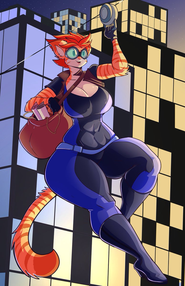 Loree swinging through the city doing what she likes!Patreon reward for Clu...