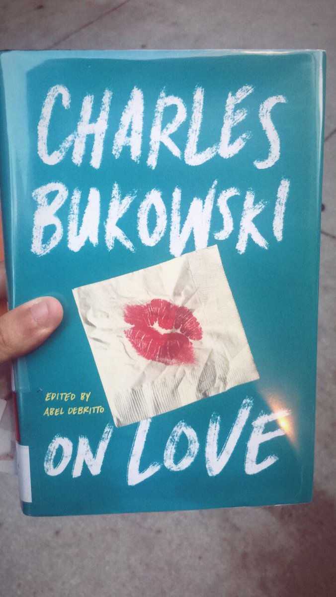 _bbsunshine's tweet photo. Currently sleeping beside me: Bukowski's writings ON LOVE ❤️ 

#love #books #mustread #fiction https://t.co/Le2ckfikUG