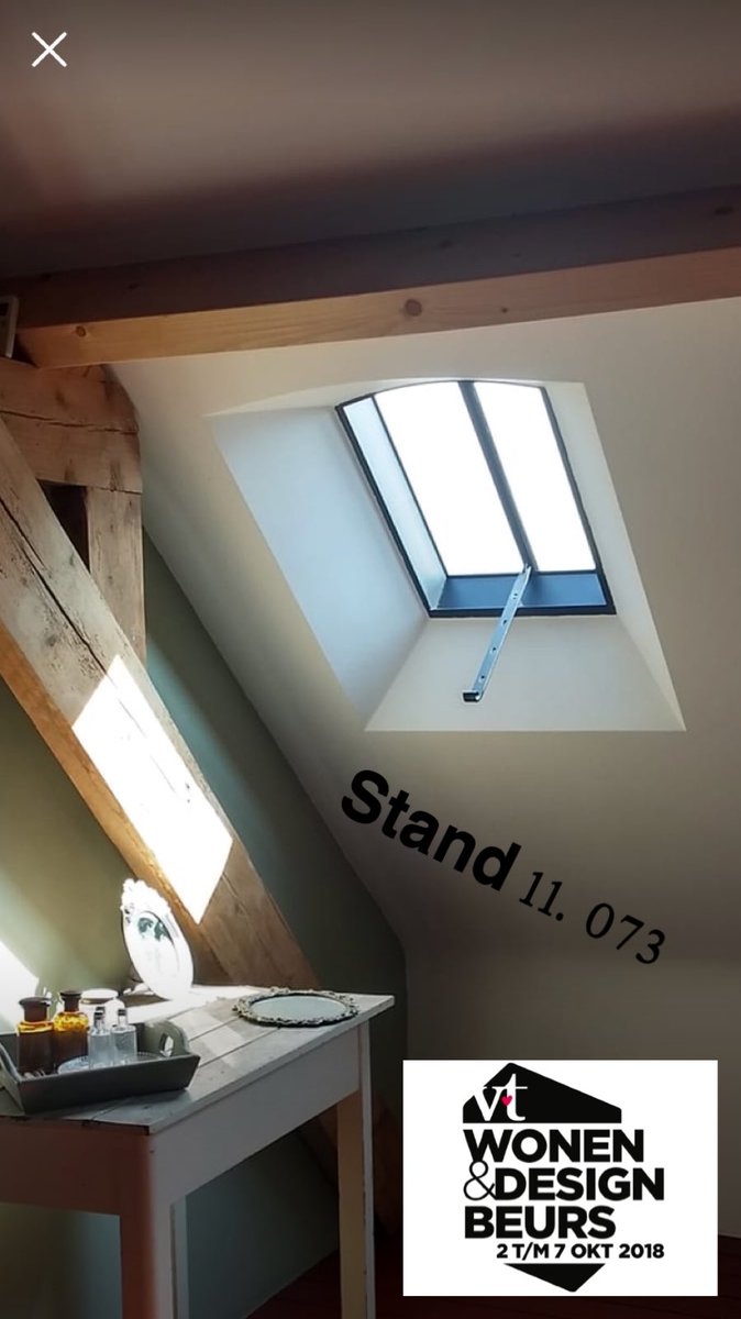 Kom jij ook naar de #vtwoonbeurs van 2 t/m 7 oktober 2018 in #Amsterdam bezoek ons in hal 11 stand 073 #nostalgische #Zwartstalen #dakramen