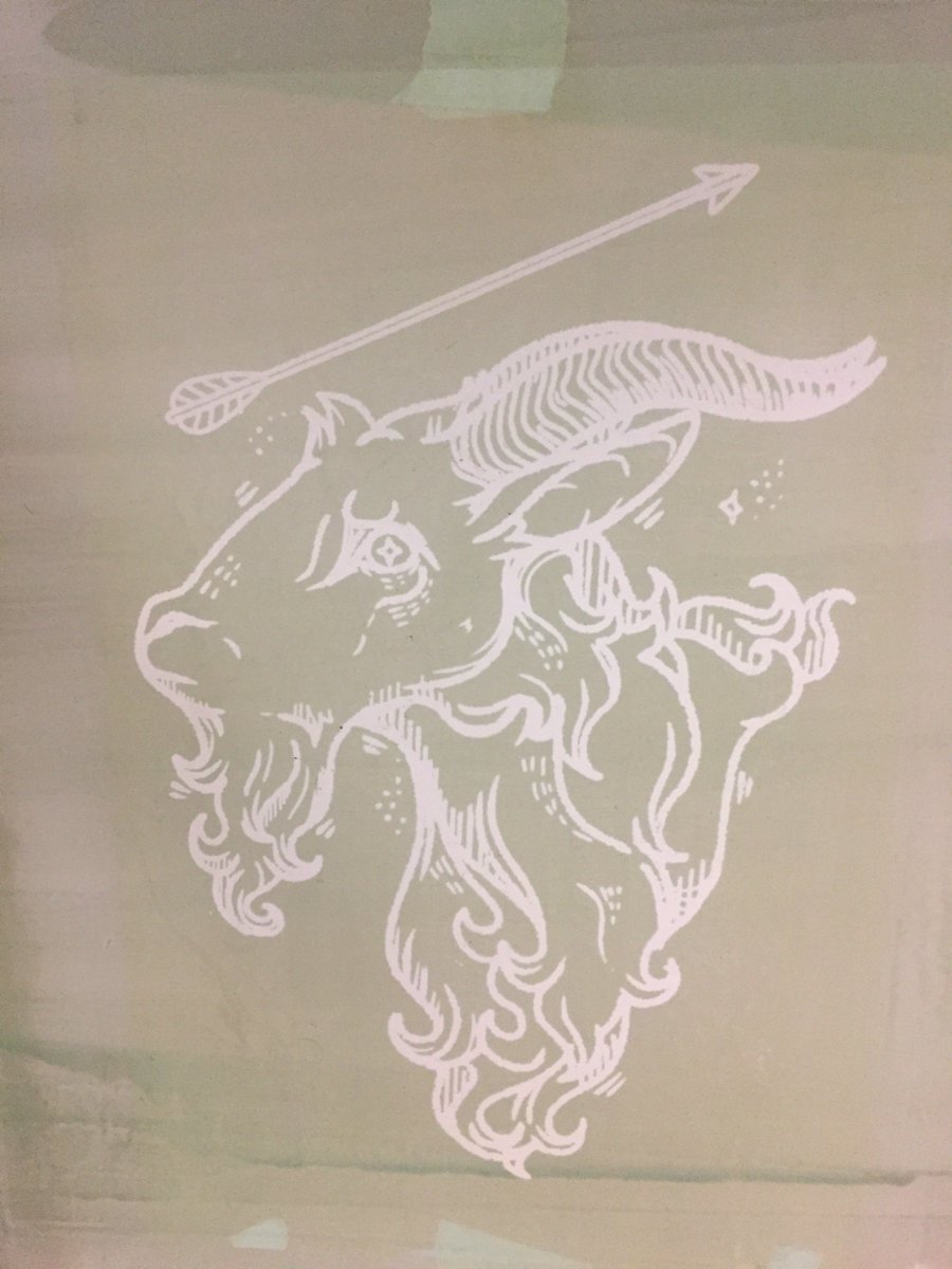 writhewrithe's tweet photo. a screen for a new design...well only HALF the design! going to try to print with multiple colors. a first for me! #screenpriting #transartist #queerartist https://t.co/8MnclgbfHO