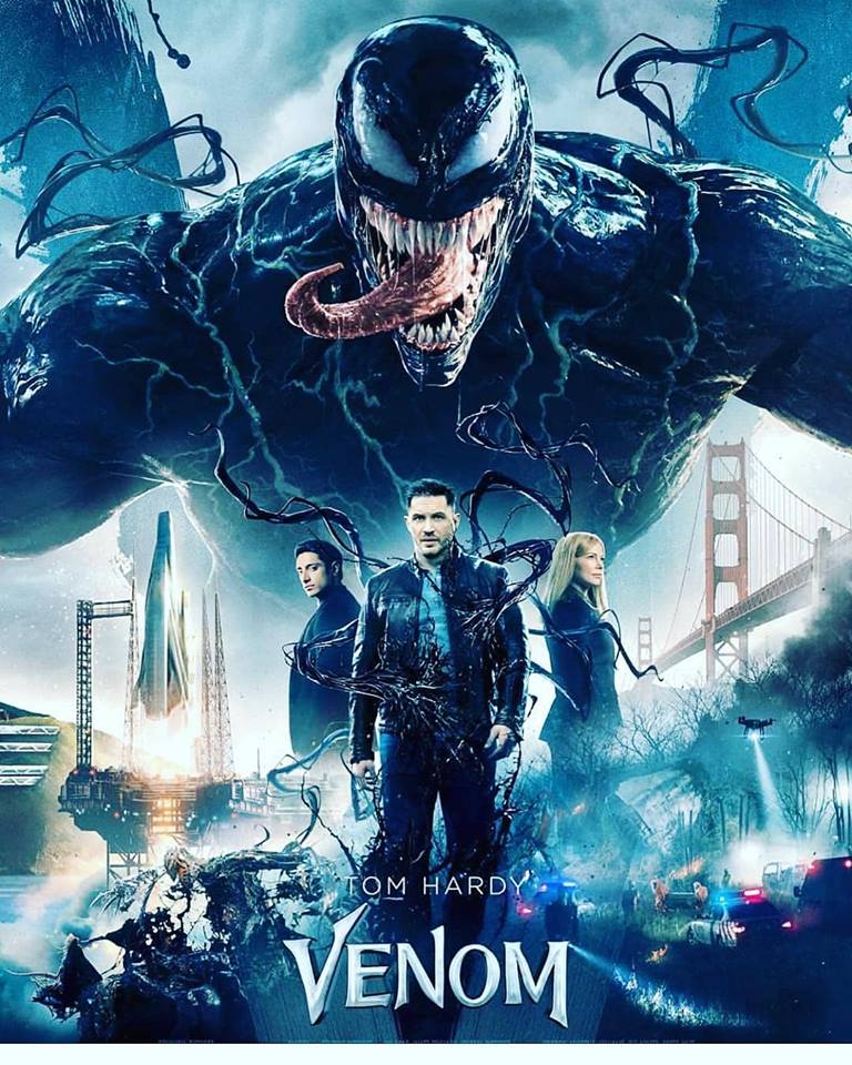 Novo cartaz do longa 'Venom' com Tom.Hardy 
#imagens #cartaz #venom #VenomMovie #tomhardy #marvel #cinema #filmes #movies #naclaquetecinema #naclaqueteimagens #naclaquete