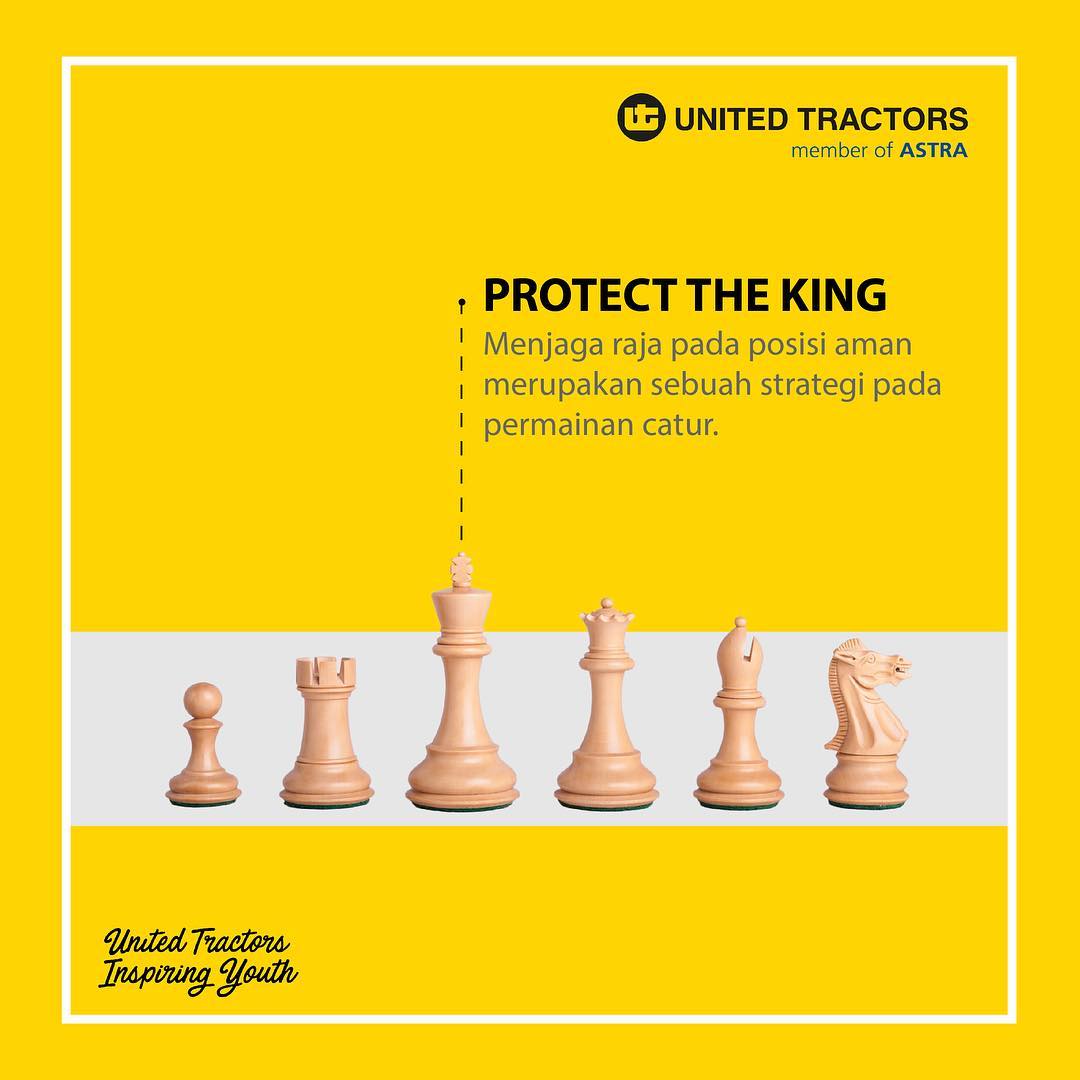 unitedtractors's tweet image. Kamu bisa menggunakan teknik Rokade dimana Raja bergerak dua petak ke Benteng di baris pertamanya, kemudian meletakkan Benteng pd petak terakhir yg dilalui #unitedtractorsofficial #RoadToGrandmaster⚡️ “United Tractors Inspiring Youth” by @unitedtractors