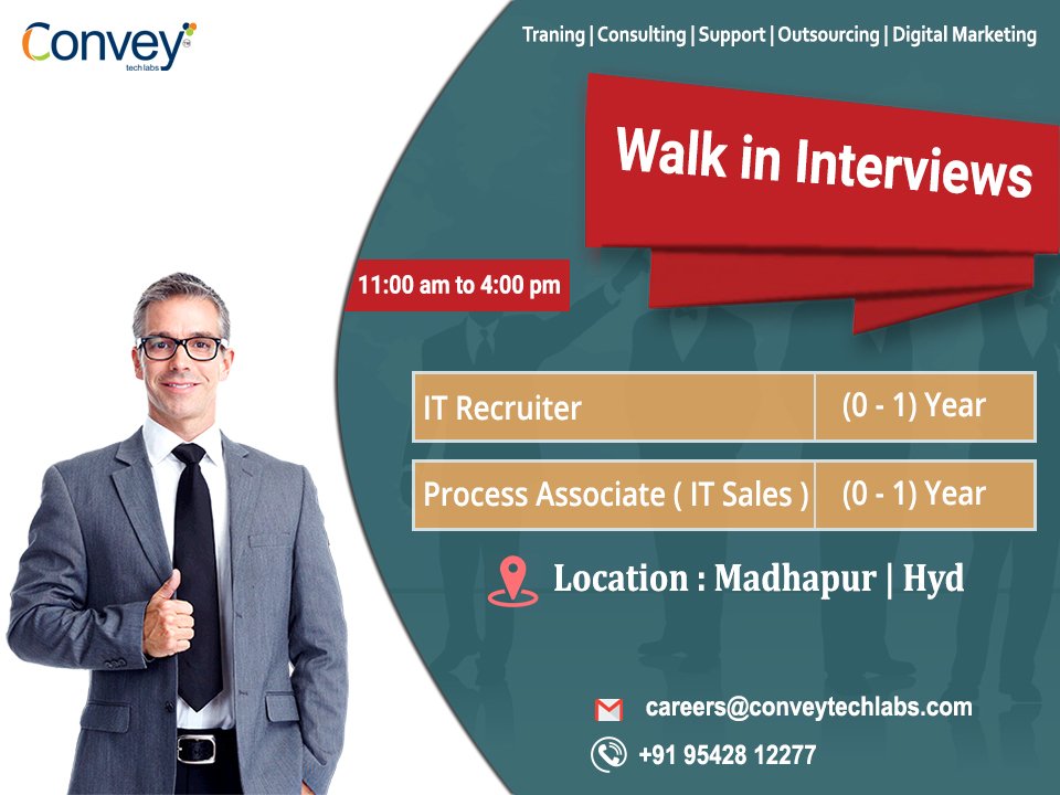 Conveytechlabs's tweet image. #Conveytechlabs hiring #ProcessAssociate, #ITrecruiter, We&apos;re Hiring Process Associate, IT Recruiter. Interested Candidates Can Drop your Updated profile to careers@conveytechlabs.com, Call:- +91 9542812277
