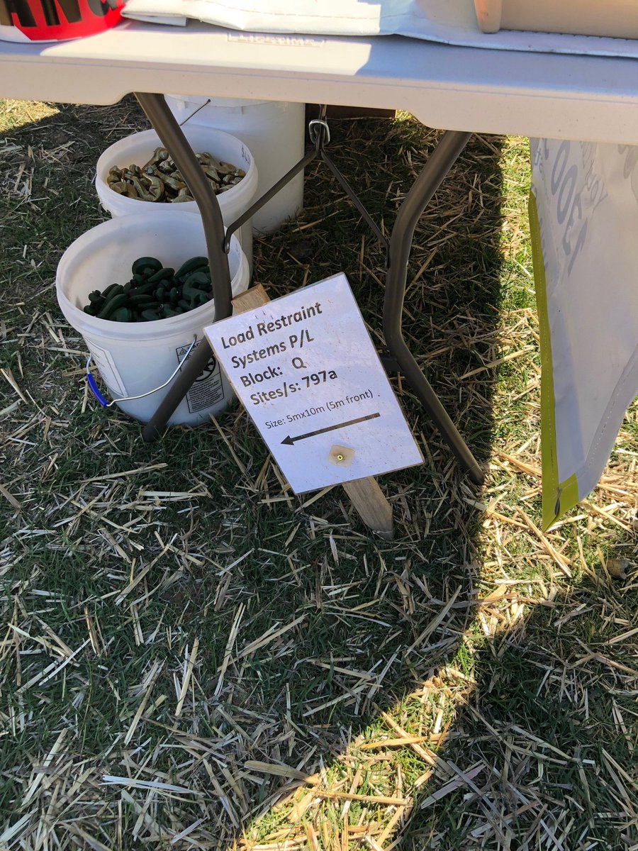 lrsaustralia's tweet photo. Don't miss out! Henty Machinery Field Days is open for only one more day! Come visit LRS at stall 797a in Block Q (under the Telstra tower). We will see you there. #LoadRestraintSystems #HentyMachineryFieldDays #Safety #Transport #Trucks #SecureLoad https://t.co/KvuLZzBrdz