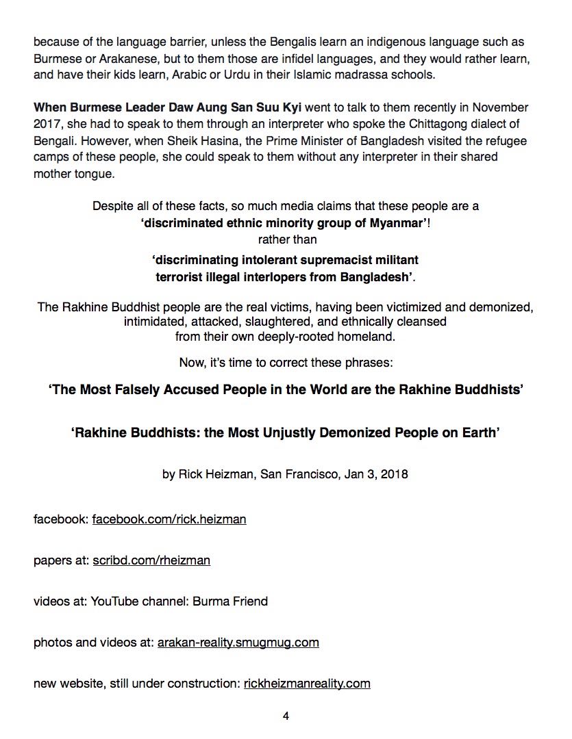 NOT EVEN ONE PHOTO, VIDEO, or AUDIO FILE 
THAT IS EVIDENCE OF THE ENDLESS LIES OF THE 
ALWAYS LYING BENGALI MUSLIMS (so-called Rohingya)
<a href="/nikkihaley/">Nikki Haley</a> <a href="/7daynews/">7Day News</a> <a href="/ElevenMyanmar/">Eleven Myanmar</a>  <a href="/uehrdinrakhine/">UEHRD In Rakhine</a> <a href="/USEmbassyBurma/">U.S. Embassy Burma</a> <a href="/Reuters/">Reuters</a> <a href="/AP/">The Associated Press</a> <a href="/AFP/">AFP News Agency</a> #rohingyacrisis #Rohingya
scribd.com/document/37123…