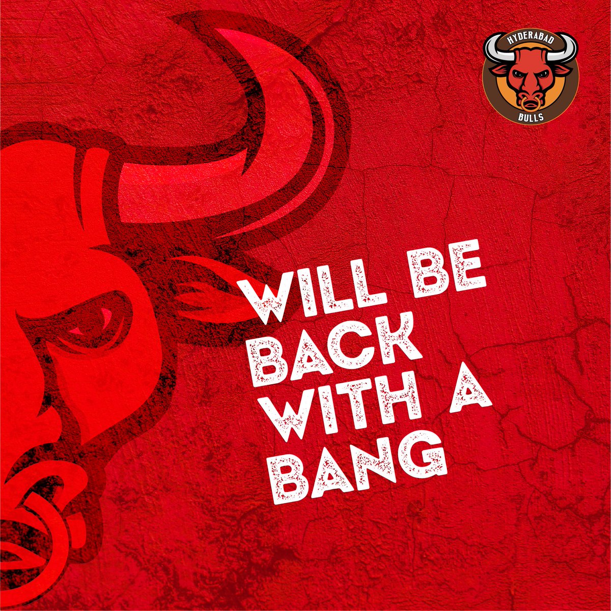 TPKHyderabad's tweet photo. Its not the end yet, folks!

@Sneha_Chicken 
#HyderabadBulls #ReadyToRage #ReadyForABullFight #KabaddiKabaddi #TPKLSeason2 #Hyderabad #Telangana https://t.co/PApYhvN174