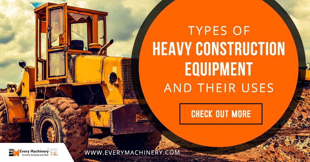 every_machinery's tweet photo. The most common types of Heavy Construction Equipment, Along with a brief description of their primary uses. Click here to know more about the types of heavy construction equipment! https://t.co/b80rStUVFT 
#UsedHeavyEquipment #UsedConstructionEquipment #UsedHeavyEquipmentDealers https://t.co/oTLnPLJ8zm