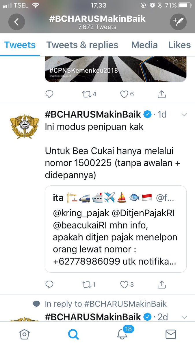 sorayadila's tweet photo. Hati2 penipuan dirjen pajak bea dan cukai, saya hampir kena tipu. Setelah itu orang ngomong ngalor ngidul. Akhirnya saya ngeh itu penipuan. https://t.co/ybcDfBSYX3