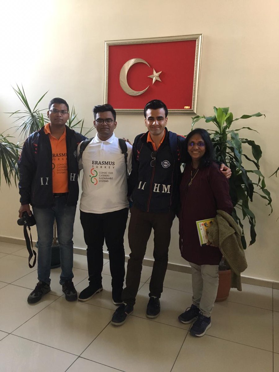 Vaibhav_IIHMJpr's tweet photo. #Day3 at @Ankara
#Visit to District Governor @AlperTasdelen06 for discussing about #ERASMUS project work
#IIHM Representing team #INDIA🇮🇳
#C2S2 Project
#My_IIHM
#IIHM_ROCKS
@subornobose @AADirIIHMDELHI @Debasis53995128 @AhmIihm @directorblore @ajitfnb @amankasera_94 https://t.co/fks0e2RYMr