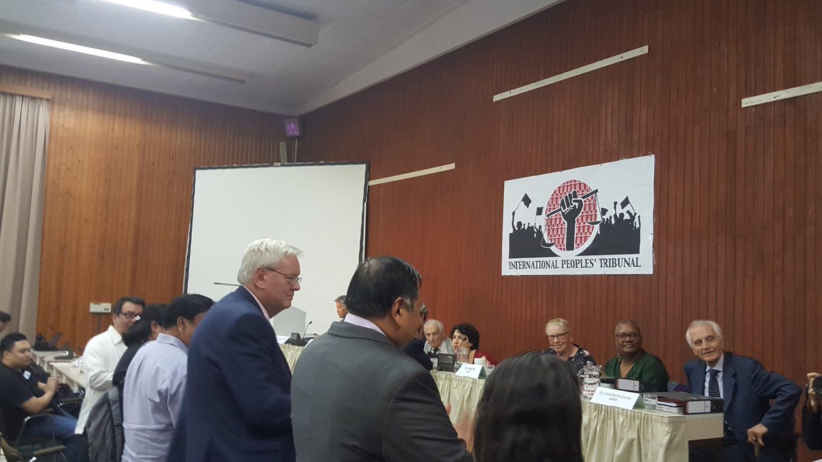 #IPT2018 will be on recess as the jurors deliberate on the cases filed by witnesses. The verdict will be presented at 6pm. Stay tuned!