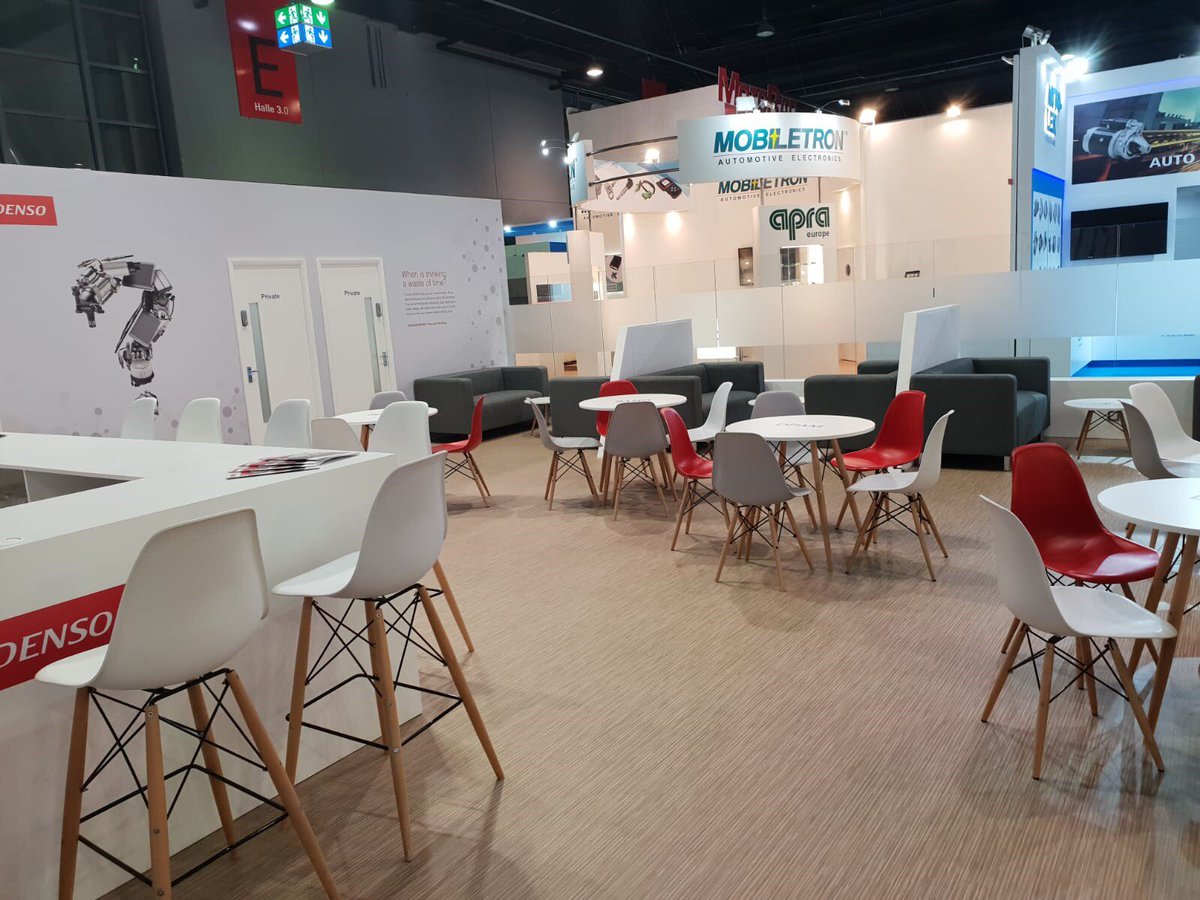 CreativeHireLtd's tweet photo. Great looking stand built by @sovexhibitions @automechanika_ last week. Complimented beautifully with some great looking furniture that really stands out. The grey Evie sofa is fairly new to our range and stock level is high #furniturehire #hirefurniture #eventprofs #sofahire https://t.co/yX7ouj7aOY