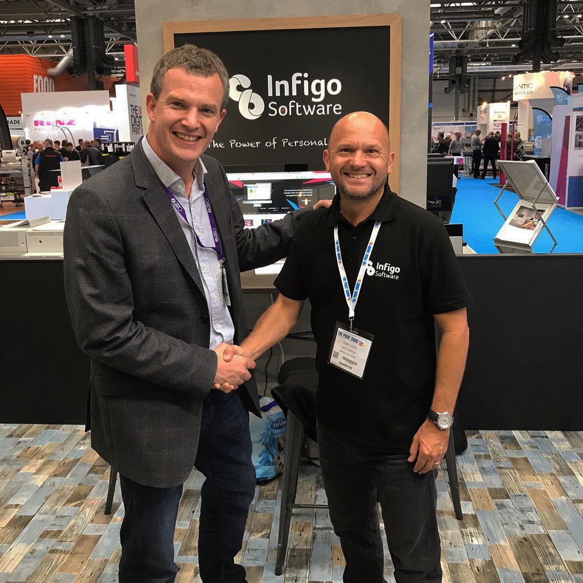 weareinfigo's tweet photo. Enjoying our second day at The Birmingham NEC for The Print Show. Great to catch up with Jon Tolley from @primeprint We're here until 5 and it would be great to see you too! 💙🤓
•
#birmingham #birminghamnec #nec #necbirmingham #infigo #software #infigosoftware #print https://t.co/LIh232aTiA