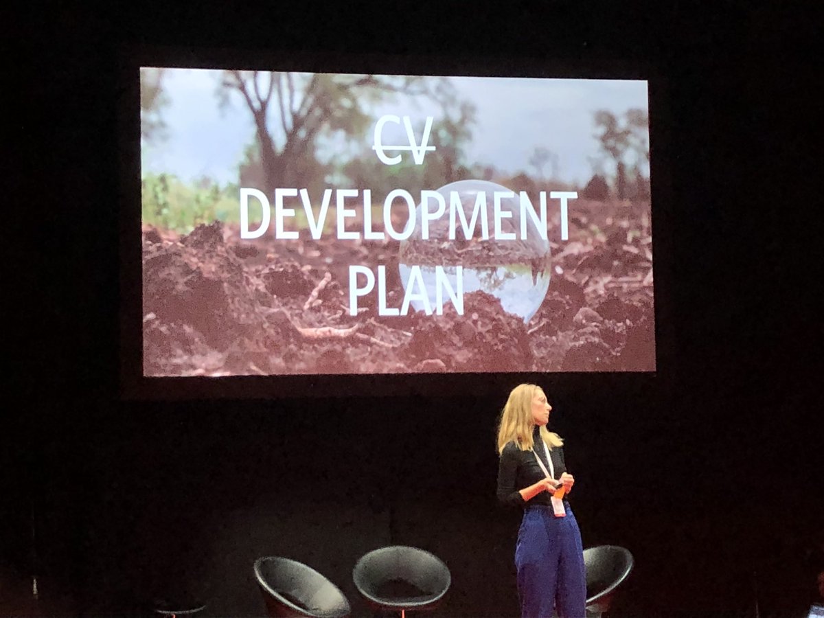 In the future, when applying for a job, a personal development plan will be more important than your CV. @reeta_sutinen #daretolearn2018 #disruption