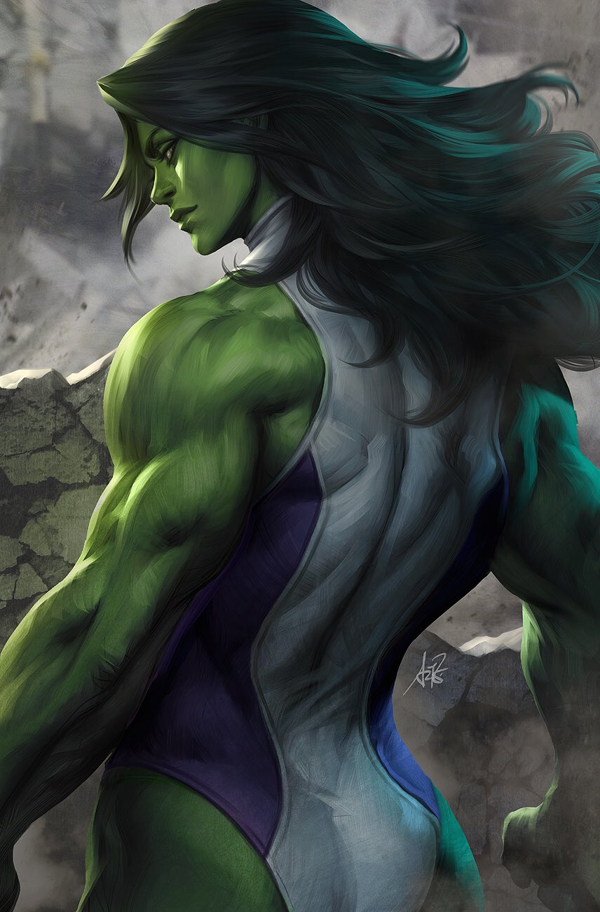 Artgerm@C2E2 (A-10) on Twitter: "Here is the full image of my She Hulk