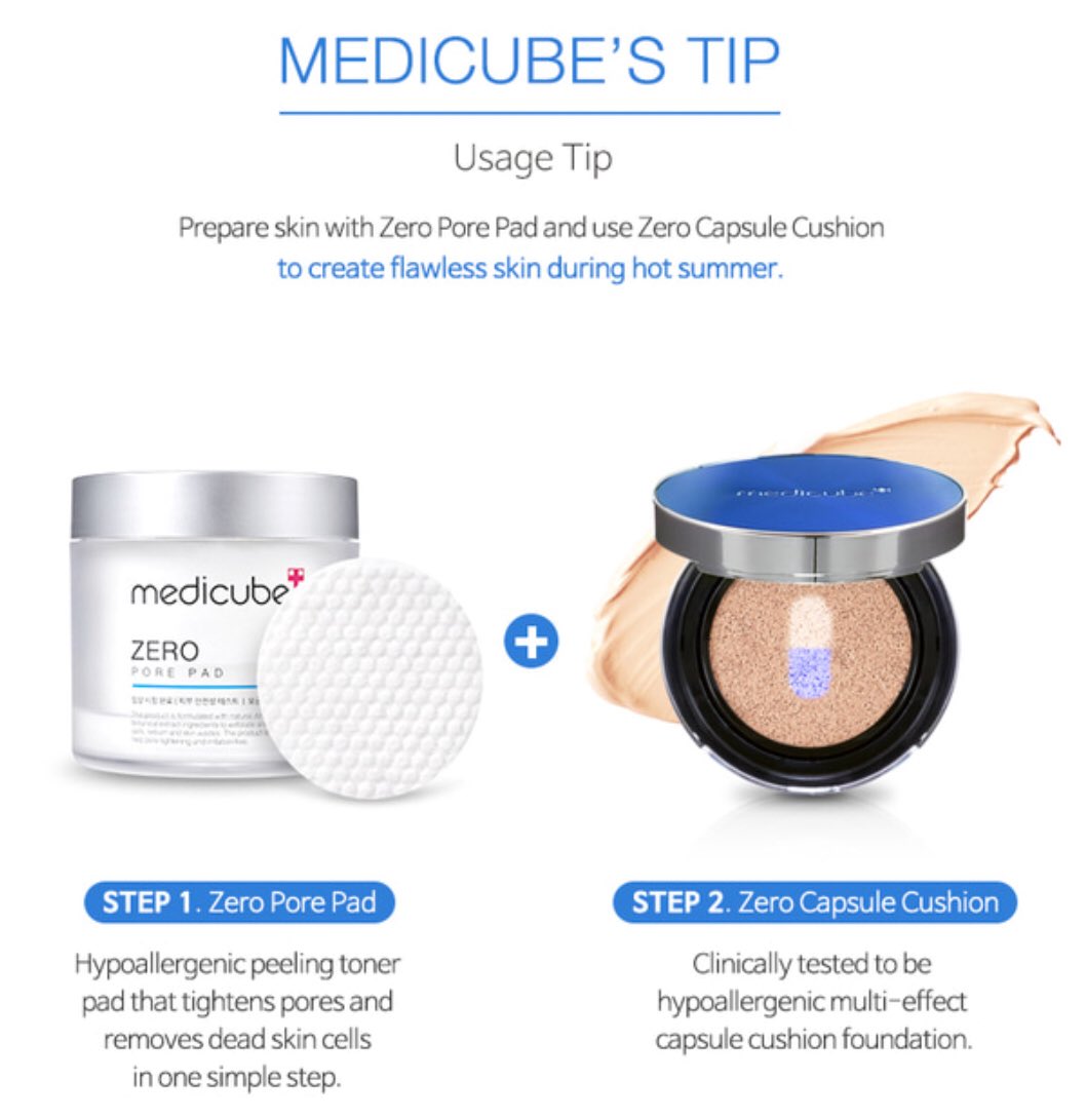 sistersroom's tweet photo. นี่ๆๆๆ ใครเปนแฟน #Medicube #zeroporepad อยู่ ต้องลองคูชั่นเน้ แบรนด์เค้าแนะนำมาาา เพื่อผิวสวยไร้ที่ติ‼️ ในฤดูร้อนนน แสดงว่าเหมาะกะบ้านเราอยู่นะ เพราะร้อนตล๊อด 🤣🤣🤣 https://t.co/xZvjASjMAh