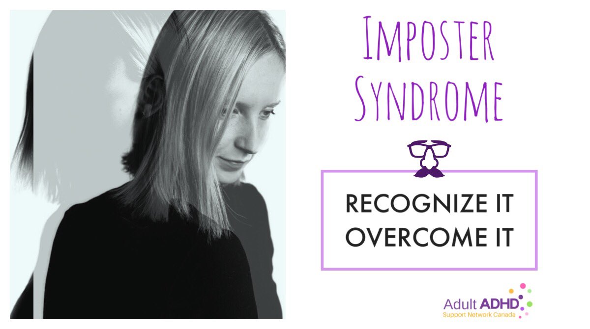 ADDultCanada's tweet photo. Imposter Syndrome❓Feeling like your a fraud, when in fact you are successful. Automatic negative thoughts about one’s abilities are common in #ADHD. Challenge these thoughts with proof that you are awesome‼️ #adultadhd #adhdproblems #adhdawareness https://t.co/XZjasi3Oby