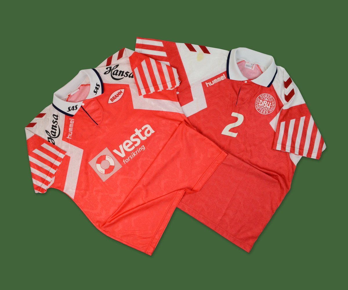 Myre Tåget at opfinde Classic Football Shirts on Twitter: "Twinned by Design The 1992 Denmark is  an iconic shirt worn when they won Euro '92 but did you know SK Brann had  the same template? Denmark