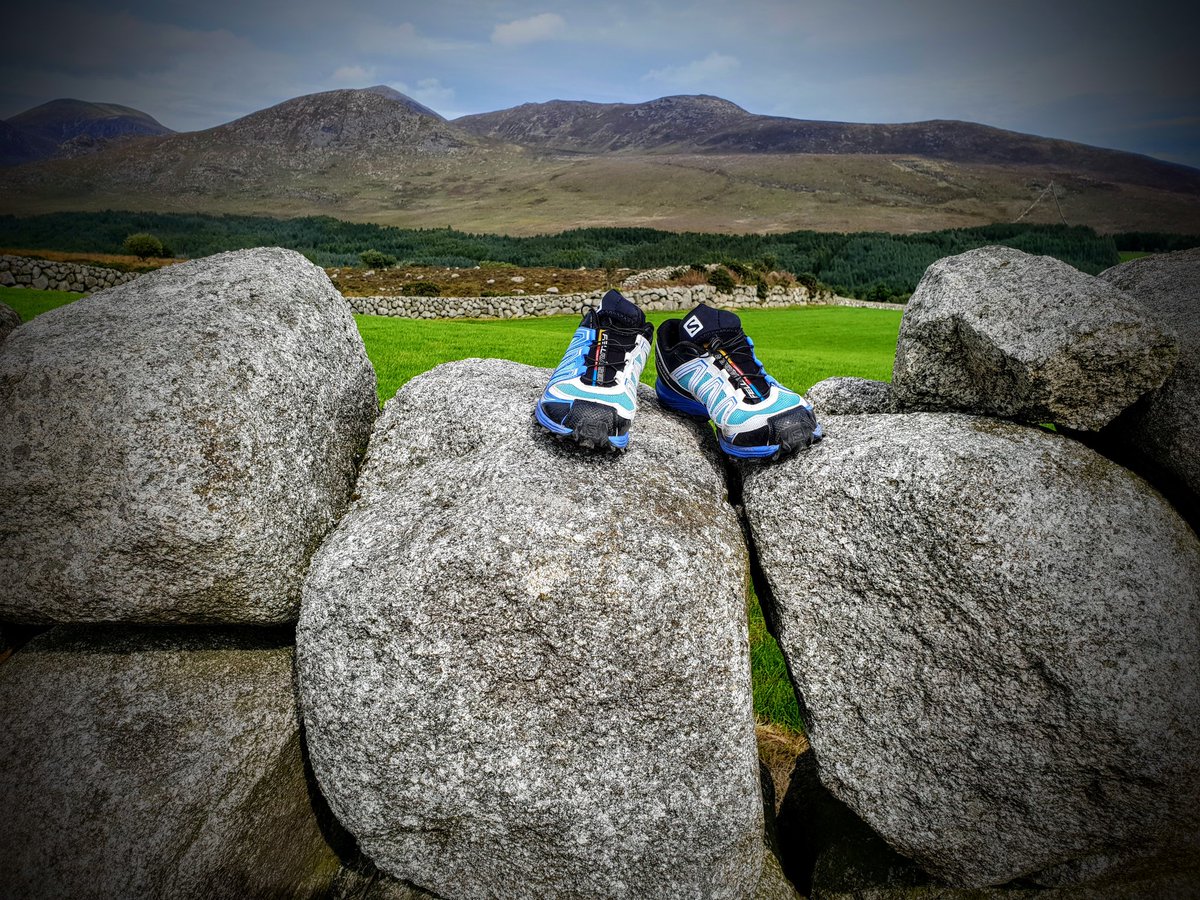 JanineR's tweet photo. @SalomonRunning christened my new fell trainers on a jaunt in the Mourne Mountains, Northern Ireland #sturdygrip #runtothehills #owc https://t.co/9ZHvTAjtNL