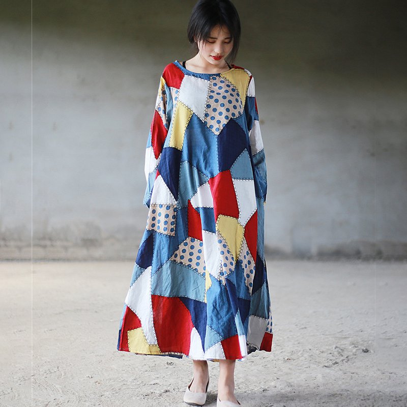 next patchwork dress