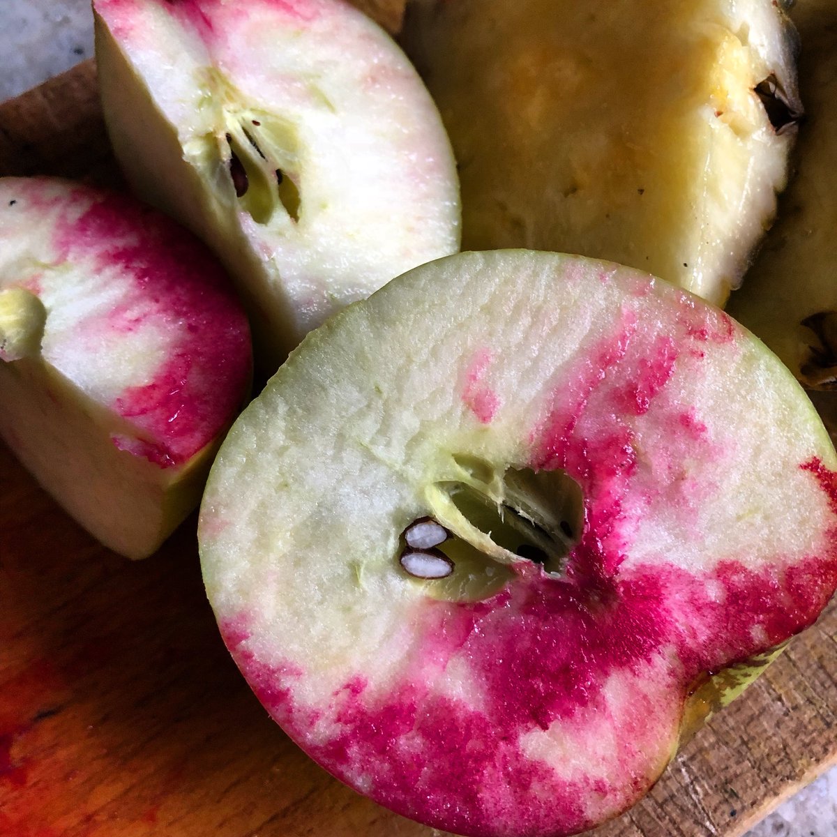 WaysideHealer's tweet image. If I’m cutting beets and apples, I always do the beets first.... so I get pretty colours on the apples. #mindfulcutting #juicing #firstbreakfast
