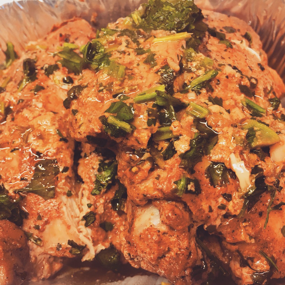 Our Taj Mahal Tandoori w/no artificials colours #wheatfree #nutfree #sugarfree #glutenfree #carbfree Just a home made paprika and 9 spice base #Wowsers. Total comfort food #tuesday #cutthecrap #eatwell #eatclean #livewell #eatlikeyoucare #foodtomakeyourbellyandsoulrejoice #yummy