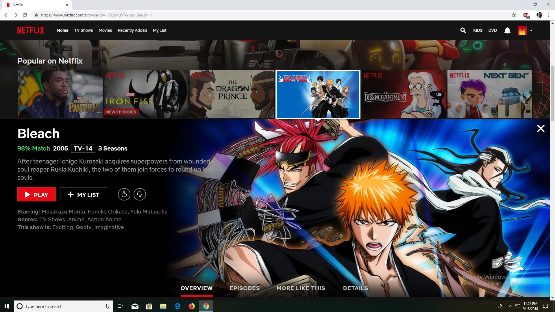 Bleach Site oficial da Netflix