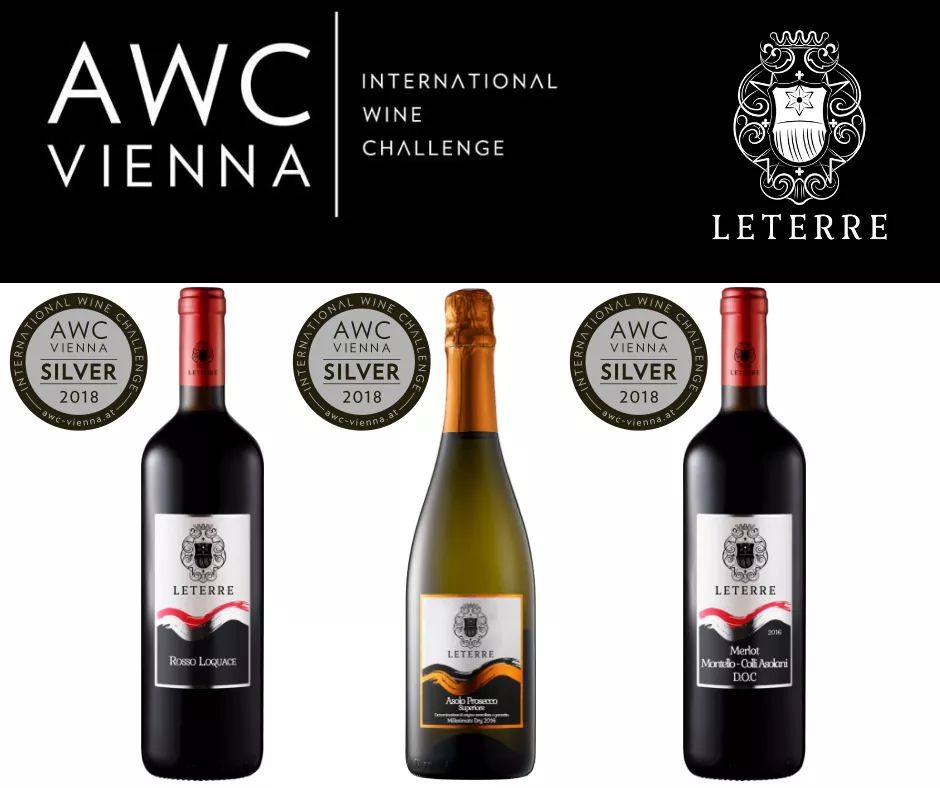 <a href="/LETERRE_vini/">LETERRE_Vini</a> #SilverMedal #awc #awcvienna2018 #AsoloProsecco #Merlot #DocMontello #wine #WineWednesday #winelover #winners #Vienna @AsoloMontello #internationalWine #wine