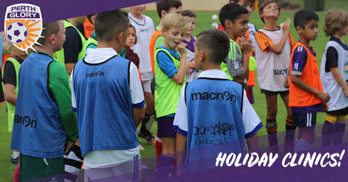 PerthGloryFC's tweet photo. Looking for a healthy and active way to keep your kids occupied in the upcoming School Holidays? 👍

Register now for the Perth Glory #GoFor2n5 Holiday Clinics before it's too late!
👉https://t.co/5P2FgSgnty

#OneGlory https://t.co/4GRp9QcEzi