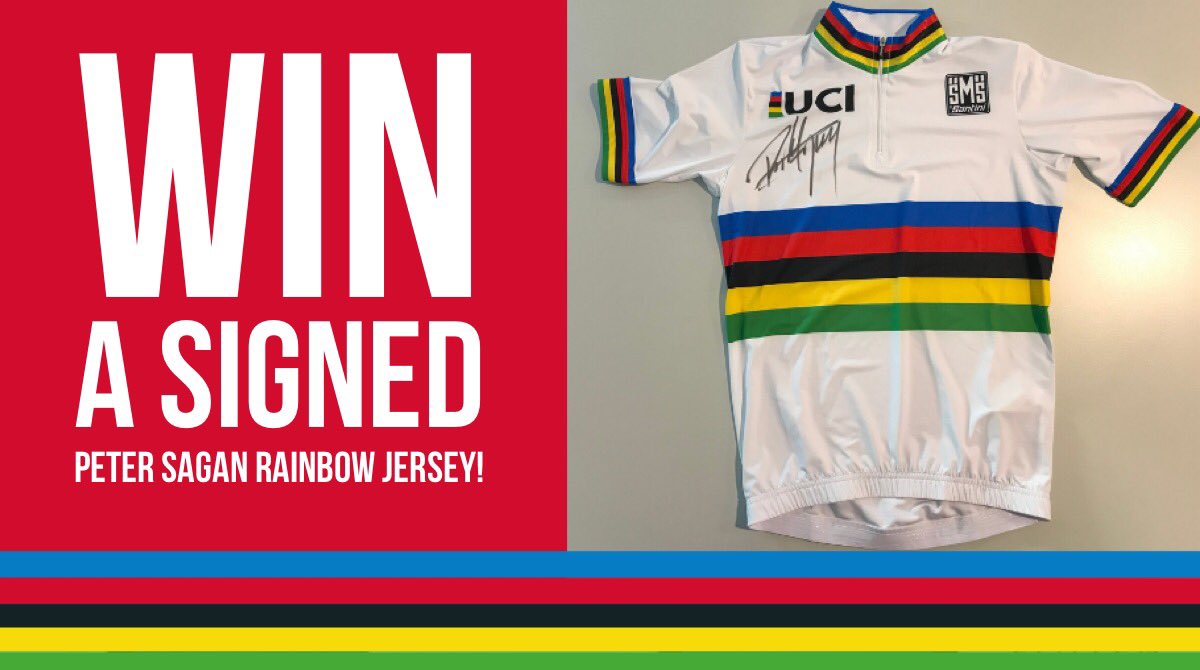 UCI_cycling's tweet photo. Win a signed @petosagan rainbow jersey! 🌈

Here is how 👇

🔴 Retweet this tweet
🔴 And comment below with who you think will win the Men’s and Women’s Elite Road Races at @ibk_tirol2018 

🏆 We’ll pick a winner at random by Friday 21 September at 5pm CET

Good luck! 🎉 https://t.co/7UO5Y2MCbQ