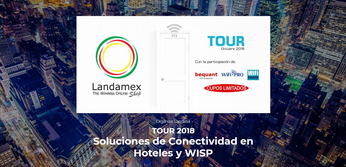 Landamex's tweet photo. En octubre arranca el #LandamexTour, donde presentaremos las mejores soluciones de conectividad en entorno hotelero y de operador, con @Bequant_es , @WiFiPROglobal y @WiFiCanarias Checa los emplazamientos y reserva tu plaza ¡Te esperamos!
🎫 https://t.co/rjxTaMZ6C4 https://t.co/rbmOjNawPm