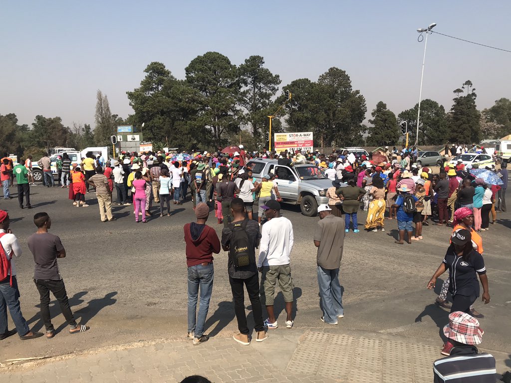 EWN Reporter on Twitter "Zandspruit The group is now at the