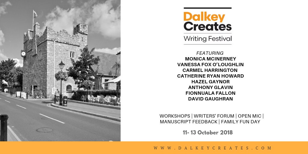 DalkeyCreates's tweet photo. The ultimate festival for writers! Join us at #DalkeyCreates 11-13 of October. Tickets on sale now 👉 https://t.co/S4ygfeFZG1 https://t.co/e0fdLYyZ7L