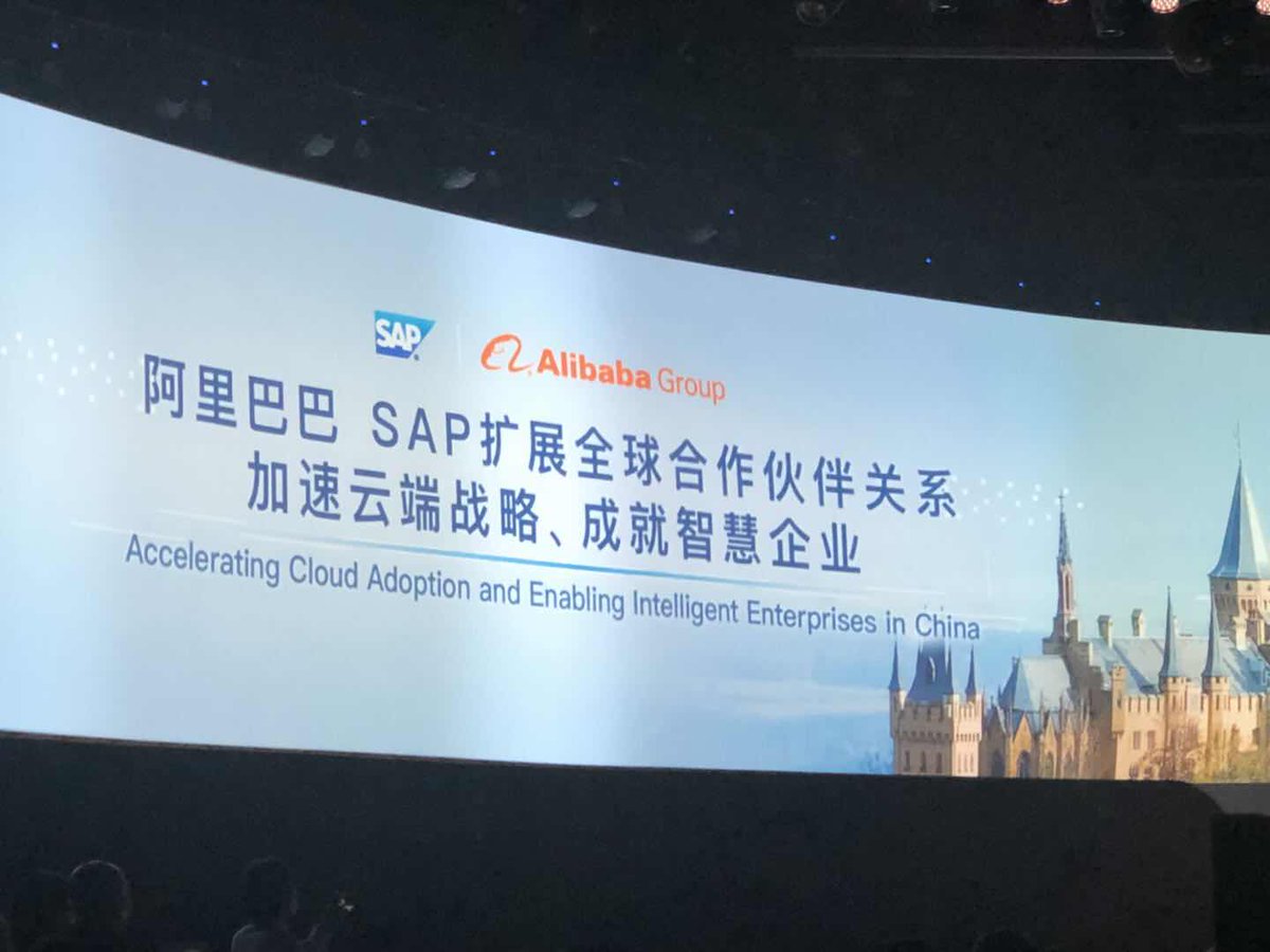 Ambitious strategic <a href="/SAP/">SAP</a> <a href="/AlibabaGroup/">Alibaba Group</a> partnership kicked off <a href="/alibaba_cloud/">Alibaba Cloud</a> conference by SAP CEO <a href="/BillRMcDermott/">Bill McDermott</a> and Daniel Zheng &amp; Jack Ma helping joint customers to accelerate cloud adoption and to build intelligent enterprises in the rapidly evolving digital economy in China