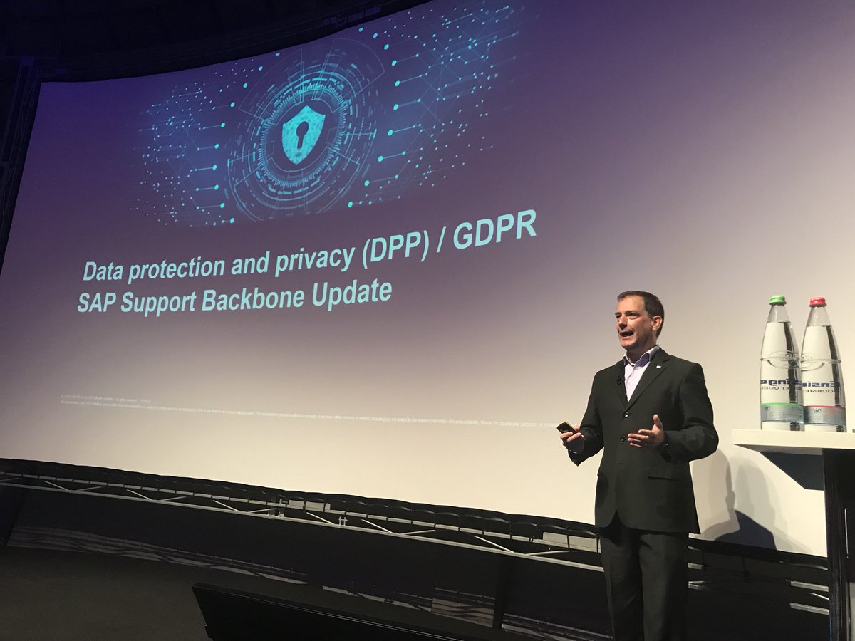 MMatMalsch's tweet photo. #solman #cloudalm #soled Tim explains how GDPR impacts Solman. Telling what we offer https://t.co/dMmlfJNZH5