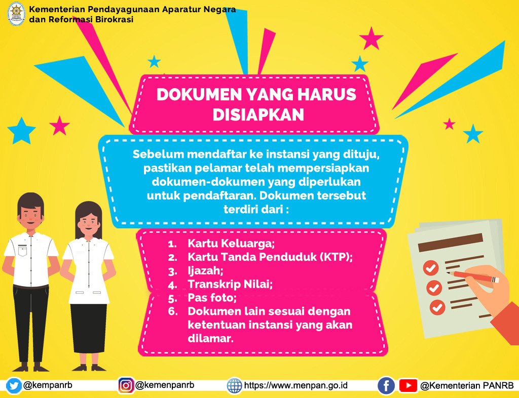 kempanrb's tweet photo. Rincian formasi CPNS 2018 telah diumumkan. 
Silahkan cari formasi yg sesuai dgn kompetensi kamu serta persyaratan yg dibutuhkan utk mendaftar, ya! Jgn lupa utk membuat akun di https://t.co/1DfKXpgKy8 yg sudah bisa diakses
Semangat &amp; persiapkan diri dengan baik ya, Sahabat Muda! https://t.co/9gGrBGjk73