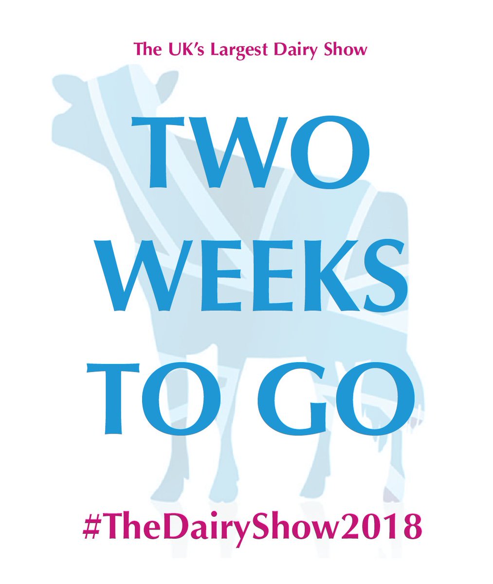 BathandWest's tweet photo. TWO WEEKS TO GO!

Who's joining us for the UK's largest Dairy Show, which offers you:

🛍️ 1.4 Miles of Trade Stand Frontage
🐮 300+ Cattle Entries
👩‍🏫 Topical Seminars
😍 FREE Parking

See you on Wednesday 3 October! #TheDairyShow2018 https://t.co/SGZDmkTxR5