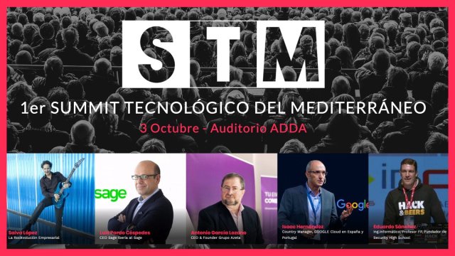 rafbaena's tweet photo. ¡Llega el primer Summit Tecnológico del Mediterráneo! Para todo al que le inquiete la #tecnología y cómo afecta a nuestras vidas! Una jornada llena de #innovación junto a nuestro CEO @luispardo1 y organizada por @GrupoAzetahttp://1sa.ge/CxqF30lRIWP #YoSoySTM #STMSummit https://t.co/HhGzKUCBtD