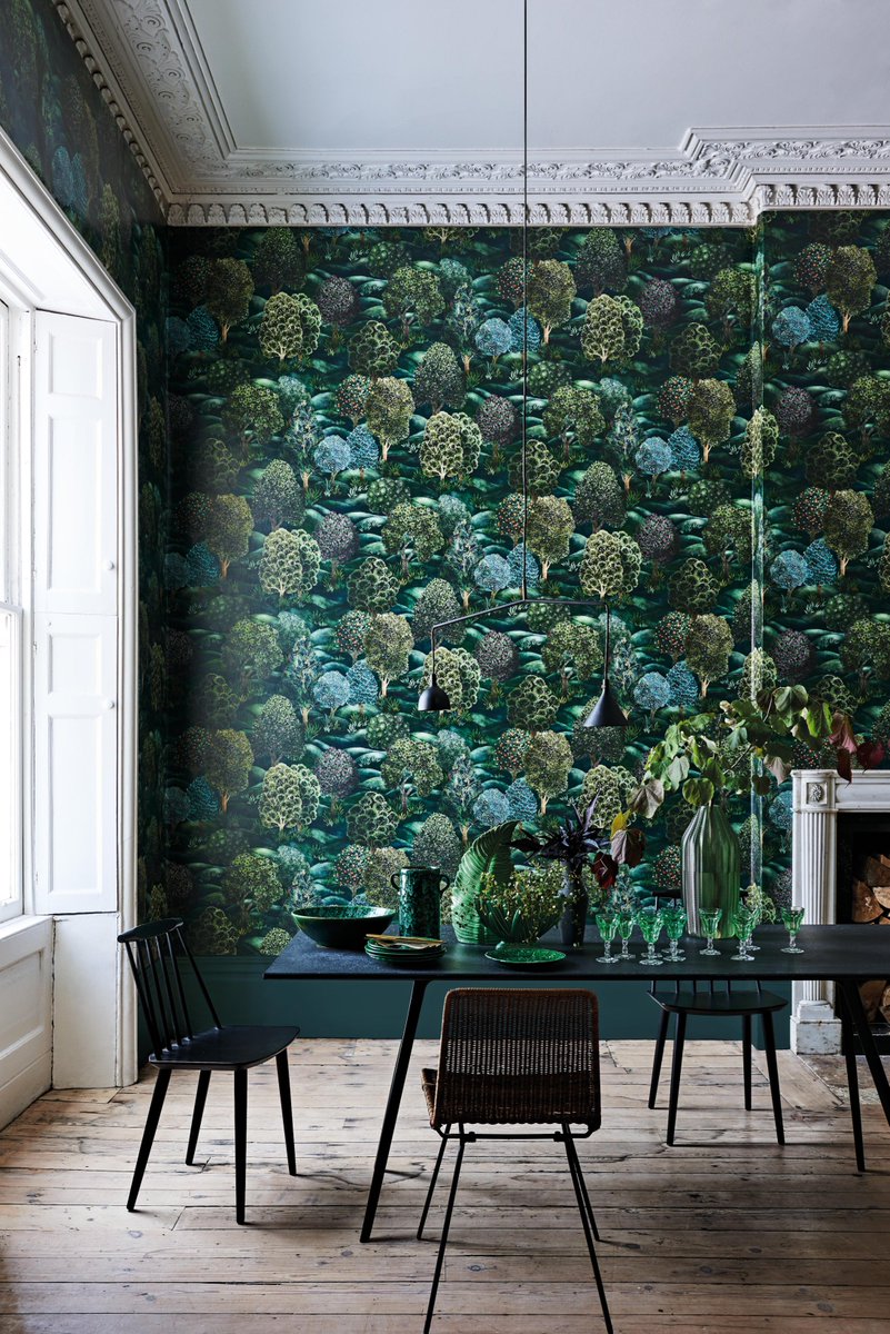 Cole_And_Son's tweet photo. Forest’s large-scale, intricately hand-painted, fantastical trees emit the warm and welcoming woody feel of childhood memories. Discover the full collection of new botanical prints https://t.co/89cLtfut69 https://t.co/a3vXKW2pki