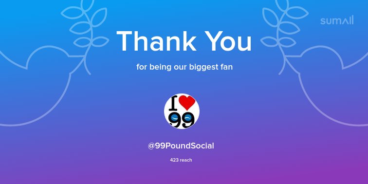 Our biggest fans this week: <a href="/99PoundSocial/">We Manage Your Account for £99 a month👊</a>. Thank you! via sumall.com/thankyou?utm_s…