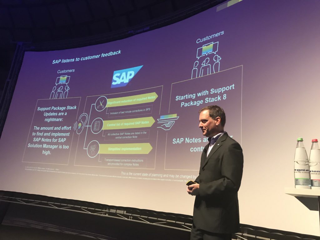 MMatMalsch's tweet photo. #Solman #cloudalm #soled Tim is now sharing how we are crunching the number of notes to be applied during a support package stack implementation https://t.co/ZVI7x5HcmP