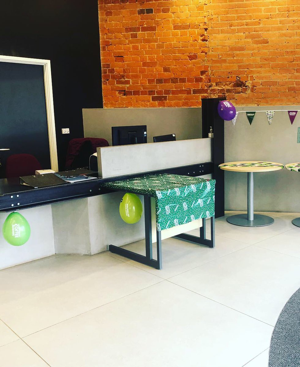 ForburyWorks's tweet image. We are all set for @macmillancoffee The evnt starts at 10 am, so stay tuned! Cake pictures to follow. Who’s joining us? @StayHOF @ThamesTower_  @TWB_Reading @MovedToReading @getreading
