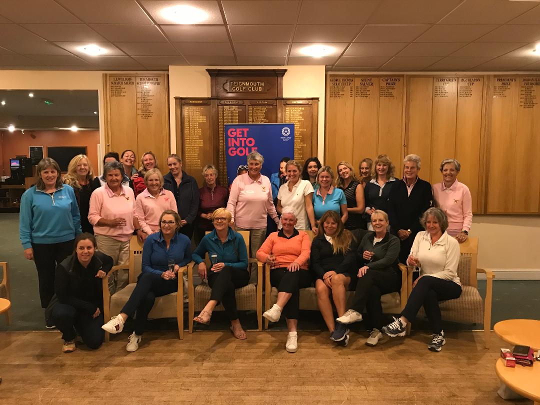 Devon_Golf's tweet image. Excellent finale to #Devons Women on Par programme yesterday at @TeignmouthGolfC. Everybody enjoyed the golf in blustery conditions followed by Prosecco and Canapés. Thanks to the club and volunteers for organising an excellent event @DevonGolf @EGWomensGolf @GetIntoGolf