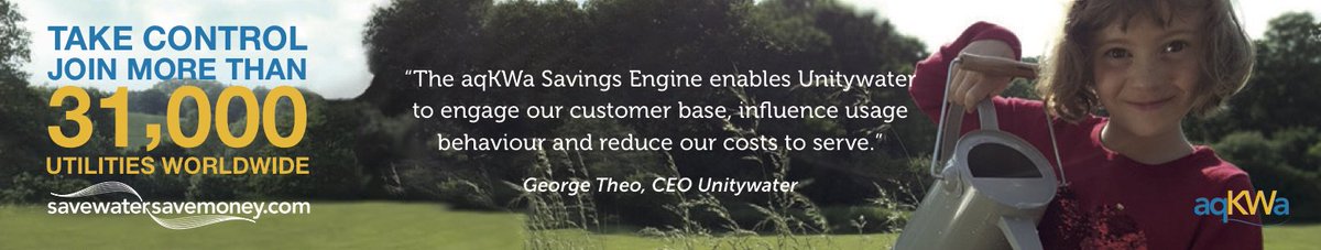 Thanks to George Theo CEO @Unitywater for supporting our front cover banner #customerengagement #water #innovation