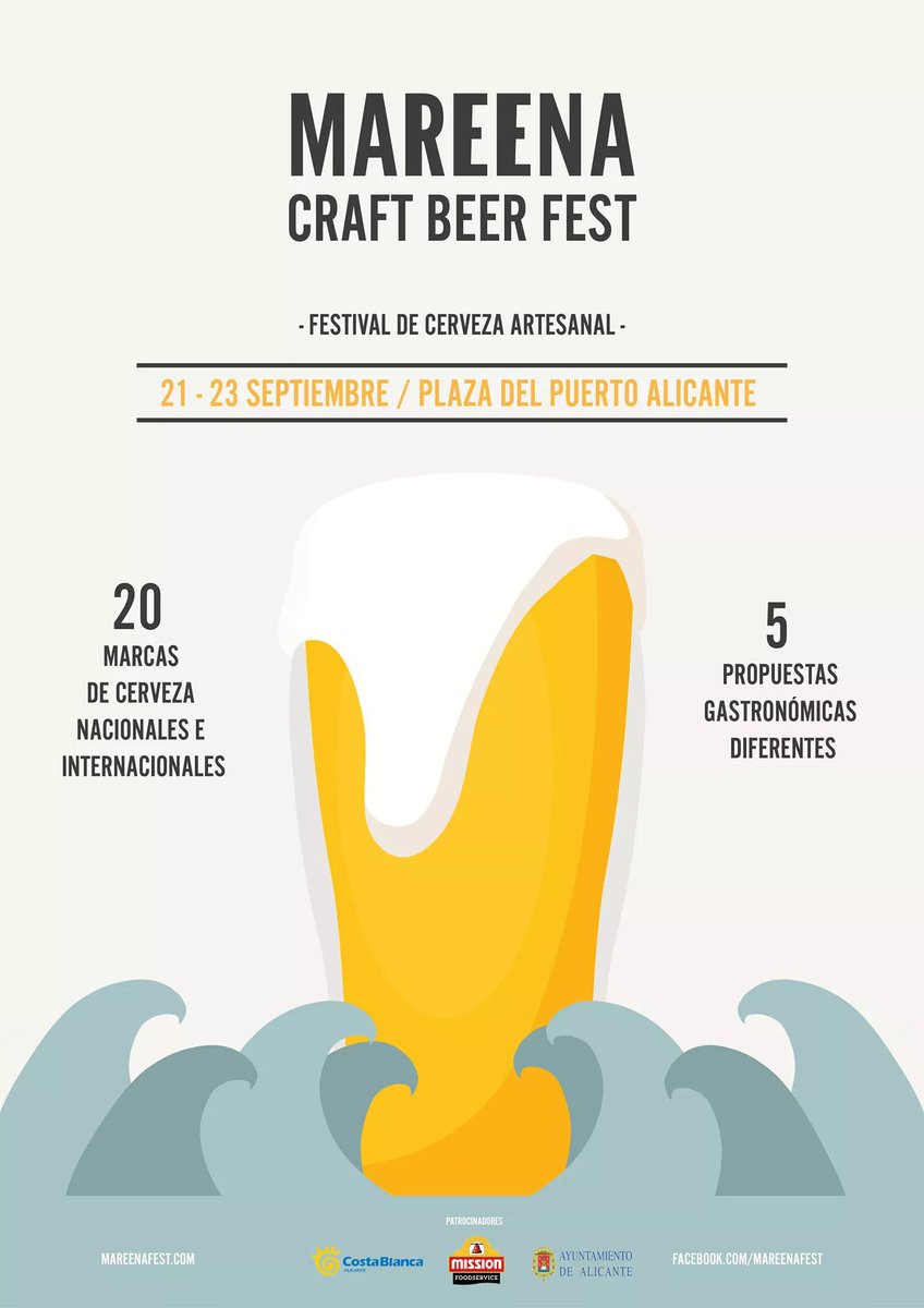 Vuelve en Alicante <a href="/MareenaBeer/">Mareena Craft Beer</a> con las cerveceras 🍺 <a href="/cervepostiguet/">Cervezas Postiguet</a> Santa Faz, <a href="/StoneBrewing/">Stone Brewing</a> <a href="/weihenstephan/">Bayerische Staatsbrauerei Weihenstephan</a> <a href="/CervezaEbora/">Cerveza Ebora</a> <a href="/CervezasAlegria/">Cervezas Alegría</a> Tercer Tiempo, <a href="/cervezasabadia/">@cervezasabadia</a> Montmira, <a href="/CervesesLluna/">Cerveses Lluna</a> @Althaiartesana <a href="/Cervezasantiga/">ANTIGA BREWING Co</a> <a href="/CervezaTyris/">Cerveza Tyris</a> y...