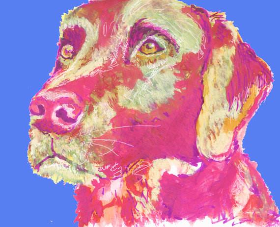 Labrador wall art, Lab Painting,Lab art print, Lab mom gift, Labrador portrait, Colorful Lab Print, Lab dog picture, Lab owner gift oscarjetson.com/products/labra… #dogmom #painting #doglover #puppy #dogowner #dogbreed #art #decor #dogsoftwitter #LabradorPortrait