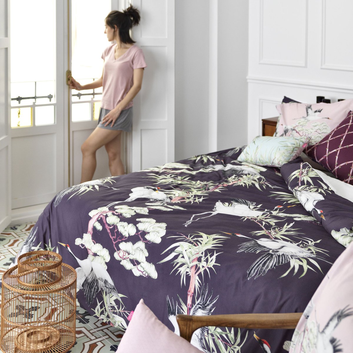 Find inspiration for your bedroom in our "Cranes" new collection | NEW ARRIVALS #happyfridayhome #Autumn #newcollection #bedding #bedlinen #happylovers