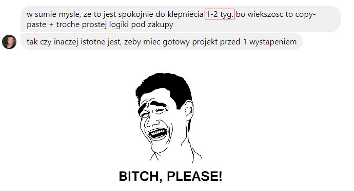 d_pawlukiewicz's tweet image. Chyba każdy projekt zaczyna się od takiego zdania xD

cc: @spetzu

#devmentors #dshop #2weeks #sprintplanning