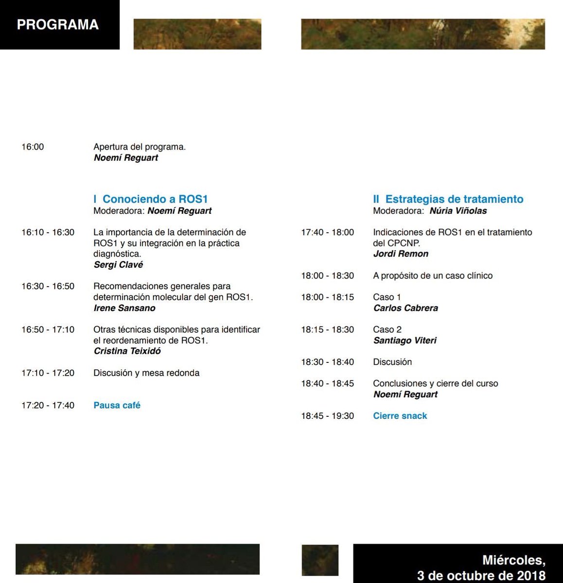 teixido_c's tweet image. Join us at the #CodingLungCancer 1st Serie #ROS1 Meeting held in  @idibaps @hospitalclinic next October 3rd. @NReguart @SansanoValero @stuiteri @ccg_galvez @JordiRemon  @sergiclave #biomarkers #lungpath #lungcancer #nanostring #ngs #ihc #fish #onco #lungoncology